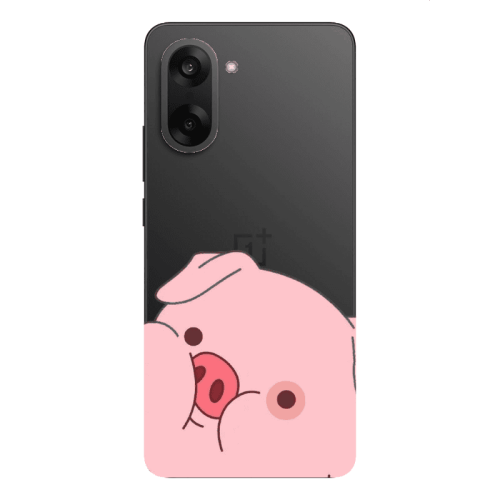 Oneplus Nord CE 5 Piggy 2 Transparent Silicone TPU Θήκη